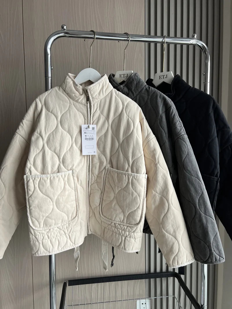 Vintage Warmth Quilted Coat
