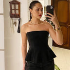Ruffle Charm Tube Top