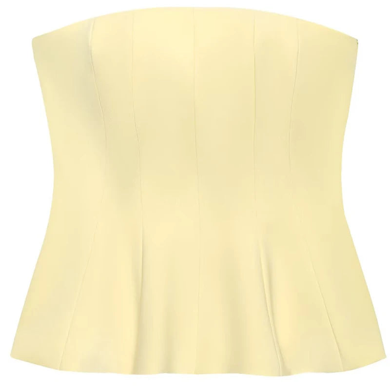 Ruffle Charm Tube Top