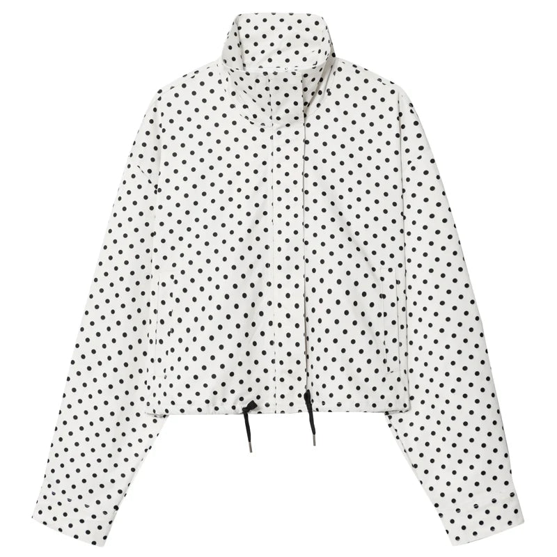 Polka Dot Aviator Jacket